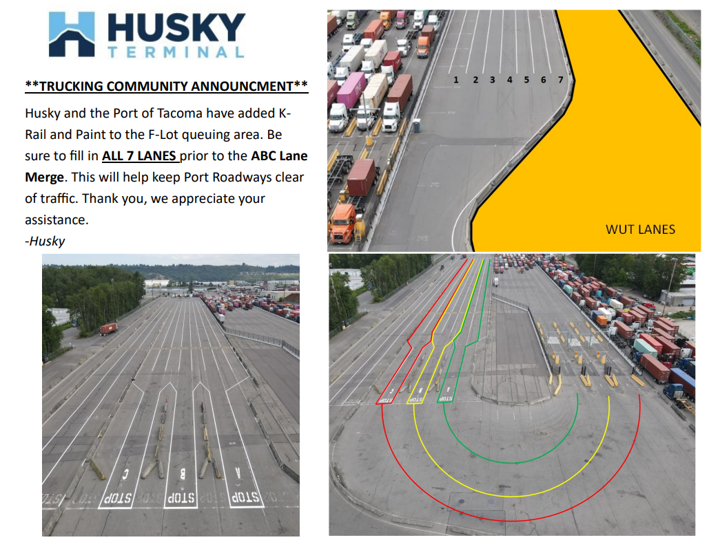 Husky announcement lot f