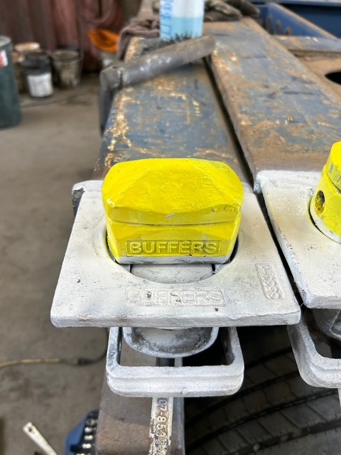 chassis pins painted a bright yellow